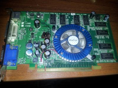 Лот: 7185259. Фото: 1. Видеокарта PCI-E 128МБ Leadtek... Видеокарты
