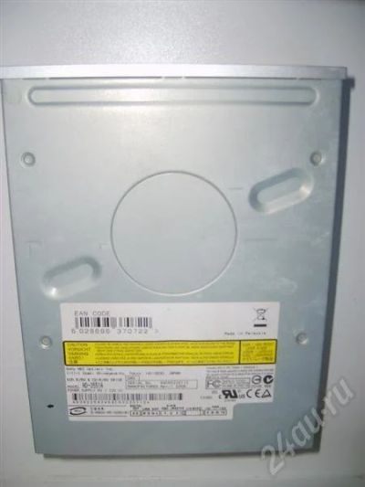 Лот: 220577. Фото: 1. DVD-RW NEC 3551 silver (неисправный... Приводы CD, DVD, BR, FDD