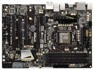Лот: 4138838. Фото: 1. ASRock Z77 Extreme4 (LGA1155... Материнские платы