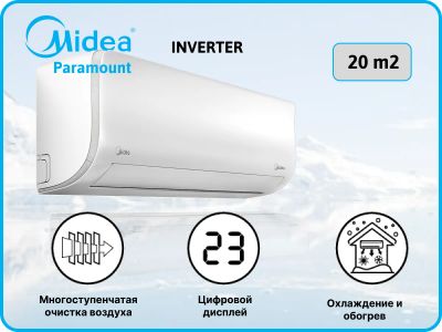 Лот: 20261761. Фото: 1. Настенная сплит-система Midea... Кондиционеры, сплит-системы