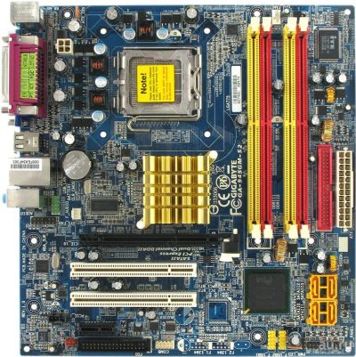 Лот: 15320179. Фото: 1. Материнская плата Gigabyte GA-945GM-S2... Материнские платы