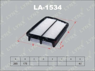 Лот: 13357091. Фото: 1. Lynx LA-1534 Воздушный фильтр. Расходные материалы