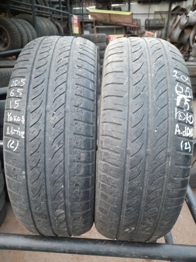 Лот: 23340479. Фото: 1. 2шт 205-65-15 Yokohama A.Drive... Шины