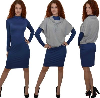 Лот: 4806741. Фото: 1. Платье новое 48 р. цвет Индиго. Платья