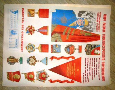 Лот: 6456232. Фото: 1. плакат комсомол 1979 год(стр 4... Открытки, конверты