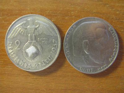 Лот: 11592309. Фото: 1. Германия 2 марки 1937 года. D... Германия и Австрия