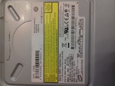 Лот: 12130108. Фото: 1. DVD привод нерабочий. Приводы CD, DVD, BR, FDD