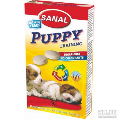 Лот: 18047481. Фото: 1. SANAL Puppy 30 g витаминное лакомство... Корма