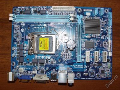 Лот: 2606740. Фото: 1. Gigabyte GA-H61M-DS2V rev.2.1... Материнские платы