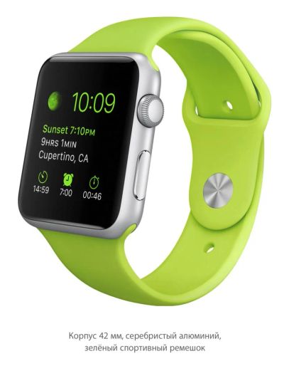 Лот: 5492500. Фото: 1. Apple Watch Sport 42 мм, серебристый... Смарт-часы, фитнес-браслеты, аксессуары