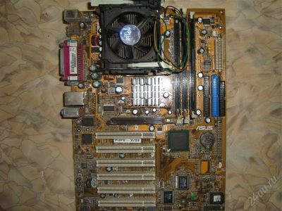 Лот: 799805. Фото: 1. Asus P4PE-X/SE + Celeron, 1800... Материнские платы