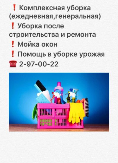 Лот: 8280817. Фото: 1. Уборщица. Другие (бытовые услуги)