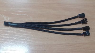 Лот: 21093539. Фото: 1. Разветвитель FAN 4pin, для четырех... Шлейфы, кабели, переходники