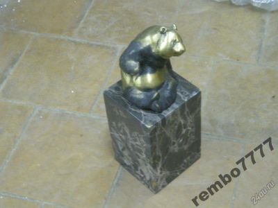 Лот: 5824161. Фото: 1. панда.бронза.22см.европа.животное... Скульптуры