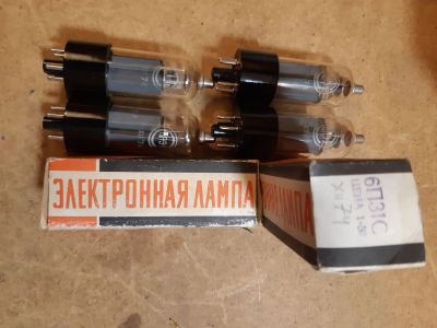 Лот: 19866469. Фото: 1. Радиолампы 6П31С 6шт одной партии... Электронные лампы