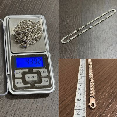 Лот: 24399653. Фото: 1. Серебряная цепь Бисмарк 54 см... Цепочки