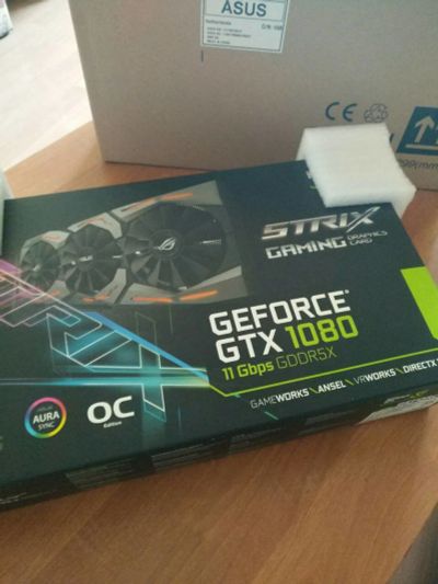 Лот: 11783344. Фото: 1. Видеокарта ASUS Geforce GTX 1080... Видеокарты