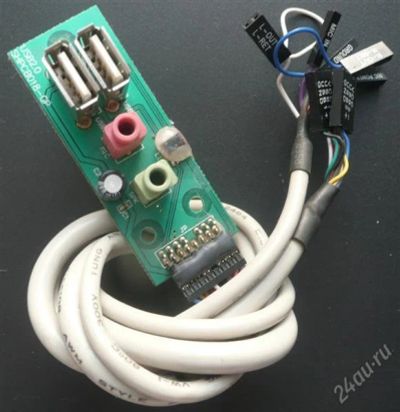 Лот: 915378. Фото: 1. USB порт + аудио разъемы. Платы расширения, контроллеры, доп. порты