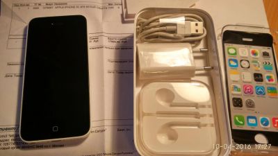 Лот: 7294710. Фото: 1. Iphone 5C 8 Gb (Белый) РСТ. Смартфоны