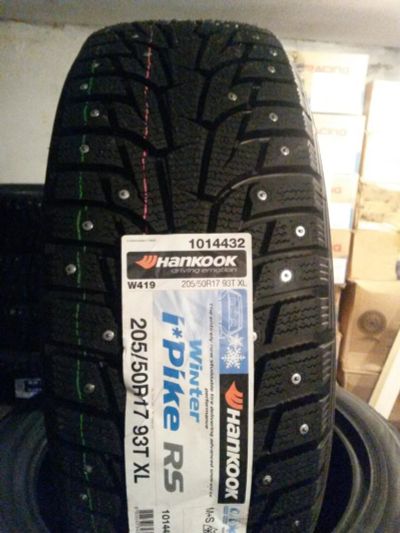 Лот: 10635822. Фото: 1. 205/50 R17 93T XL Hankook W419. Шины