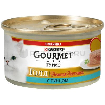 Лот: 15056091. Фото: 1. Gold (Гурме Голд) тунец 85 г паштет... Корма