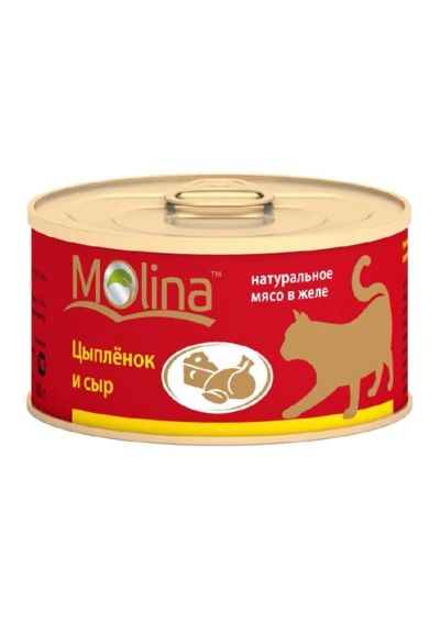 Лот: 5110480. Фото: 1. Консервы Molina для кошек, цыпленок... Корма