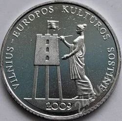 Лот: 2792442. Фото: 1. 1 лит 2009 Вильнюс культурная... Страны СНГ и Балтии