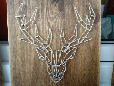 Лот: 11802220. Фото: 1. Панно в стиле String ART (стринг... Другое (ручная работа)