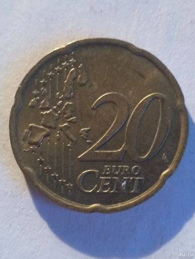 Лот: 13390584. Фото: 1. 20 евро центов 2002 г.Италия. Европа