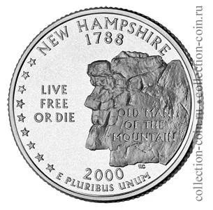 Лот: 11308132. Фото: 1. США 25 центов 2000 года. Серии... Америка