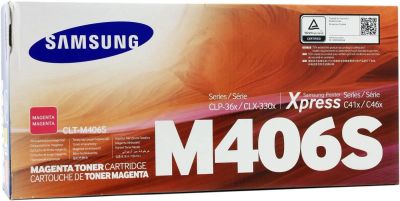 Лот: 11037634. Фото: 1. Картридж Samsung CLT M 406 S Magenta... Картриджи, расходные материалы