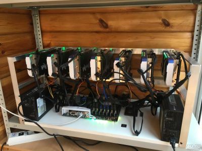 Лот: 10076626. Фото: 1. Майнинг Ферма 7 карт GeForce GTX... Майнинг фермы, товары для майнинга