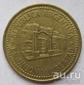 Лот: 13680684. Фото: 1. %% Аргентина 50 сентаво 2009... Америка