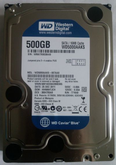 Лот: 16313334. Фото: 1. Жесткий диск Western Digital Caviar... Жёсткие диски (HDD)
