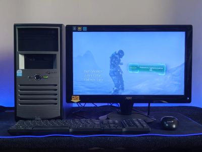 Лот: 25120152. Фото: 1. Компьютер Core 2 Q8400/4core/4gb... Компьютеры в сборе