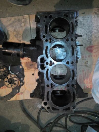 Лот: 7126223. Фото: 1. Блок Двигателя Toyota Carina 4AGE. Двигатель и элементы двигателя