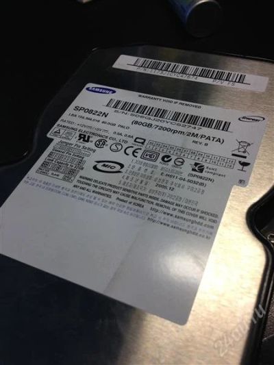 Лот: 2515226. Фото: 1. Жесткий диск IDE(PATA) Samsung... Жёсткие диски (HDD)