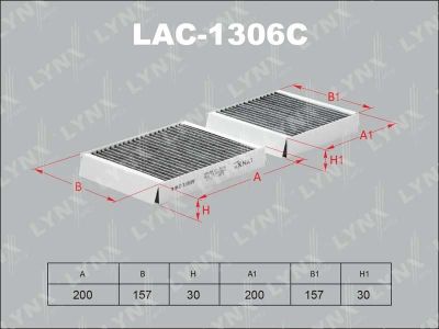 Лот: 13357011. Фото: 1. Lynx LAC-1306C Салонный фильтр. Расходные материалы