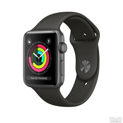 Лот: 12144893. Фото: 1. Apple Watch Series 3 GPS 42mm... Смарт-часы, фитнес-браслеты, аксессуары