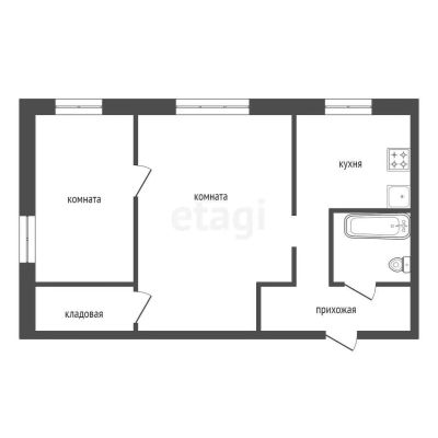 Лот: 25299065. Фото: 1. 2-комн. квартира , Красноярск... Квартиры, студии