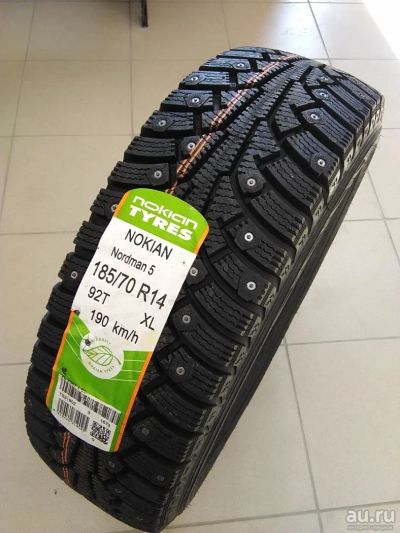 Лот: 12101254. Фото: 1. Nokian Nordman 5 185/70 R14 185... Шины