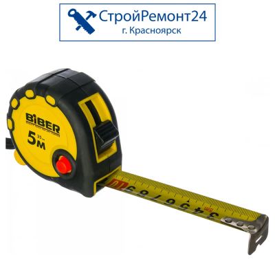 Лот: 25130273. Фото: 1. Рулетка Biber Standart с фиксатором... Ручной инструмент