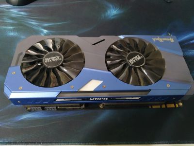 Лот: 14826040. Фото: 1. Palit GeForce GTX 1080 TI Gamerock... Видеокарты