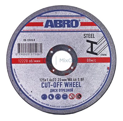 Лот: 23972006. Фото: 1. ABRO CD-12516-R диск отрезной... Расходные материалы, сменные насадки