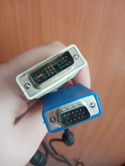 Лот: 17257950. Фото: 1. Кабель VGA - DVI новый переходник... Шлейфы, кабели, переходники