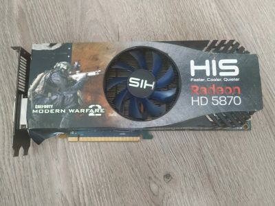 Лот: 17134618. Фото: 1. Видеокарта HD 5870. Видеокарты