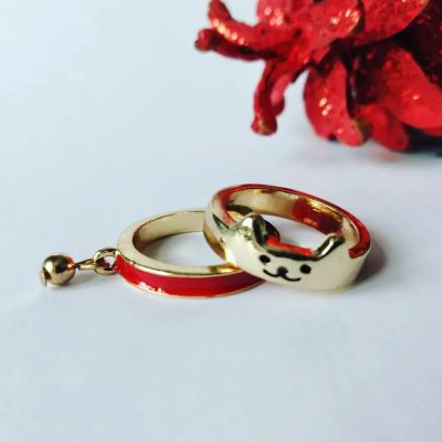 Лот: 11065468. Фото: 1. Набор колец "Котик". Кольца, перстни