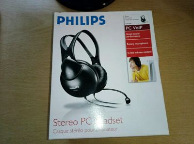 Лот: 8725209. Фото: 1. Наушники Philips SHM1900 с микрофоном. Акустические системы