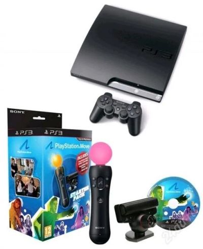 Лот: 1895458. Фото: 1. Slim Play Station 3+2 джойстика... Игровые приставки, консоли