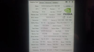 Лот: 11496596. Фото: 1. GeForce GTX 1060 3072Mb. Видеокарты